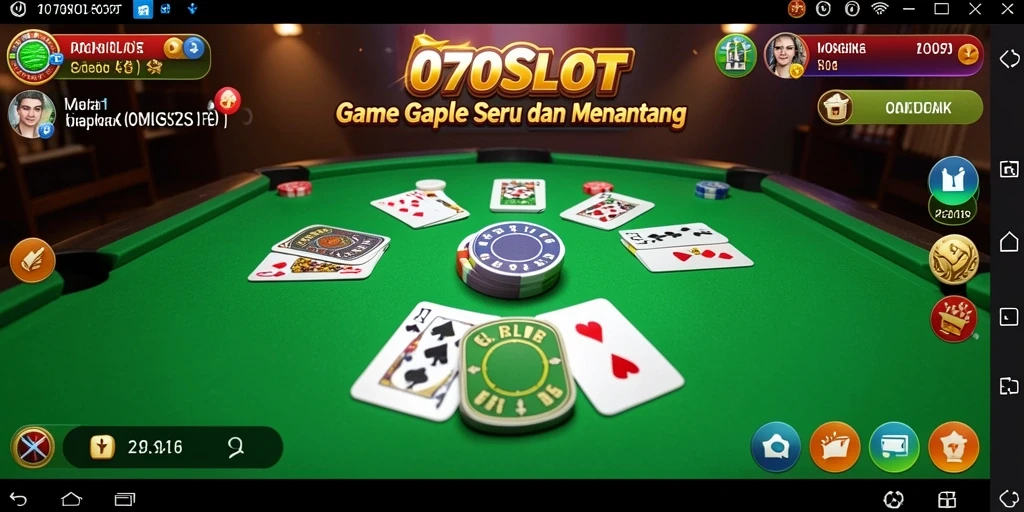 Gameplay seru 070SLOT yang penuh tantangan Gaple.