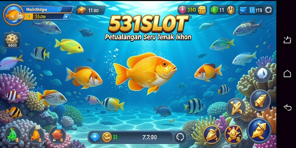Gameplay Tembak Ikan yang seru dan penuh warna di 531SLOT.