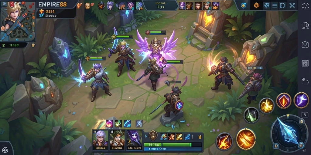 Gameplay seru EMPIRE88 dengan karakter hero yang dinamis.