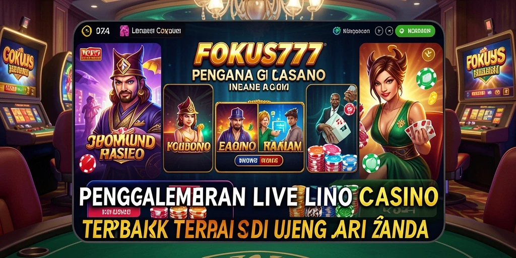 Gameplay Live Casino yang mendebarkan dan interaktif di FOKUS777.