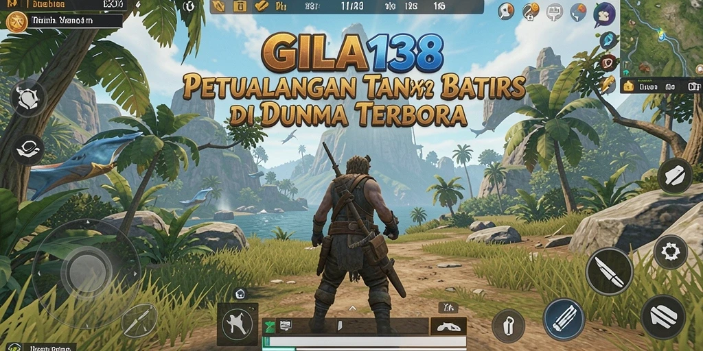 Tampilan gameplay GILA138 menunjukkan eksplorasi dunia yang luas.