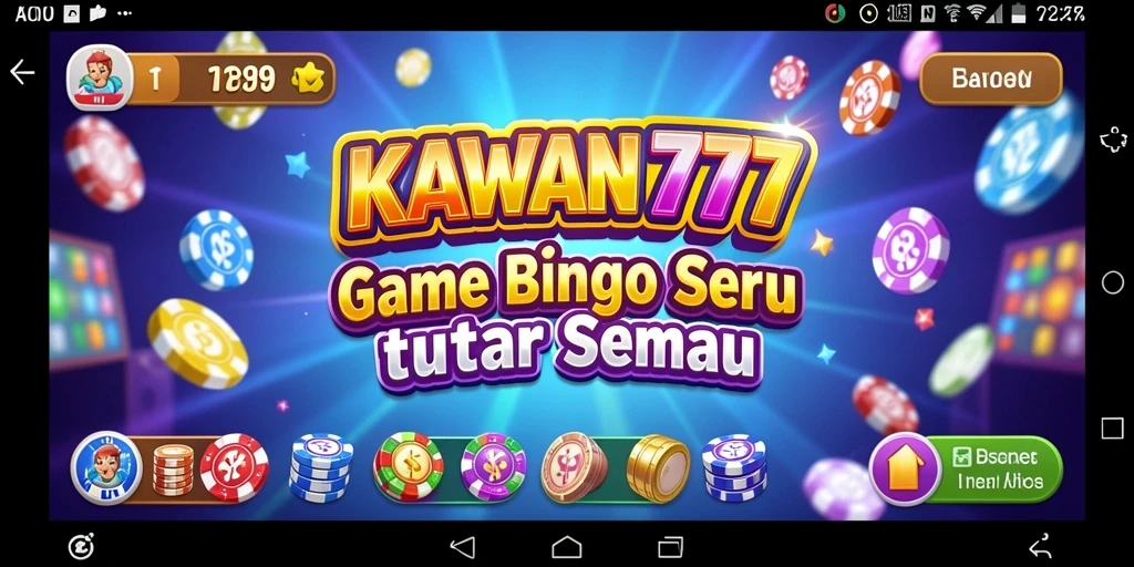 Tampilan gameplay meriah dan dinamis di KAWAN777.