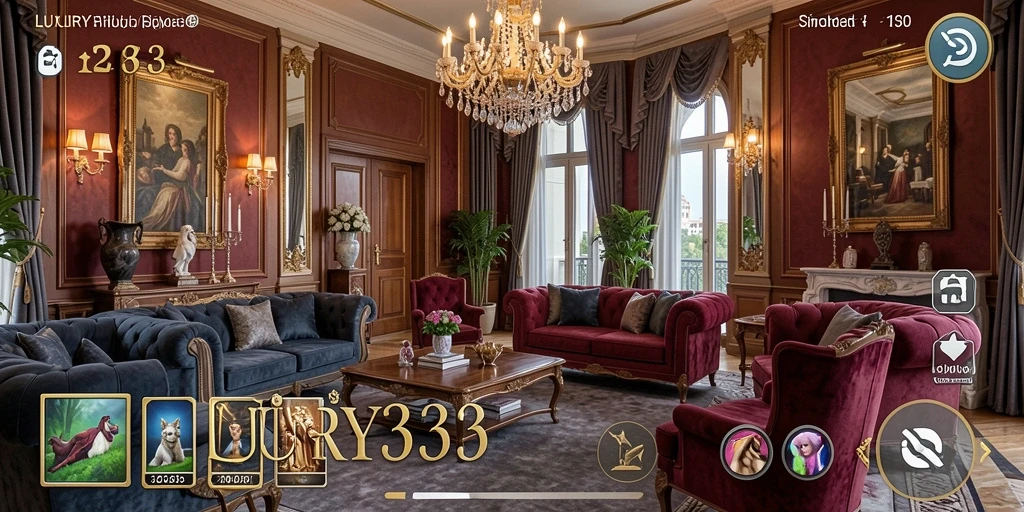 Tampilan gameplay menarik dari LUXURY333 dengan aktivitas seru.