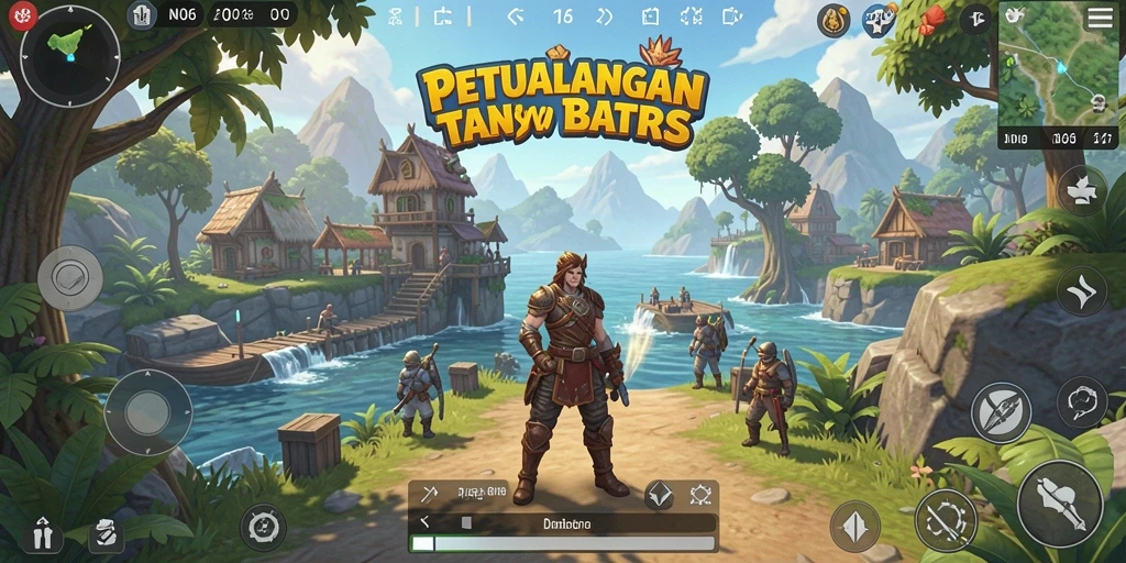 Screenshot gameplay N06 menampilkan petualangan seru di dunia terbuka.