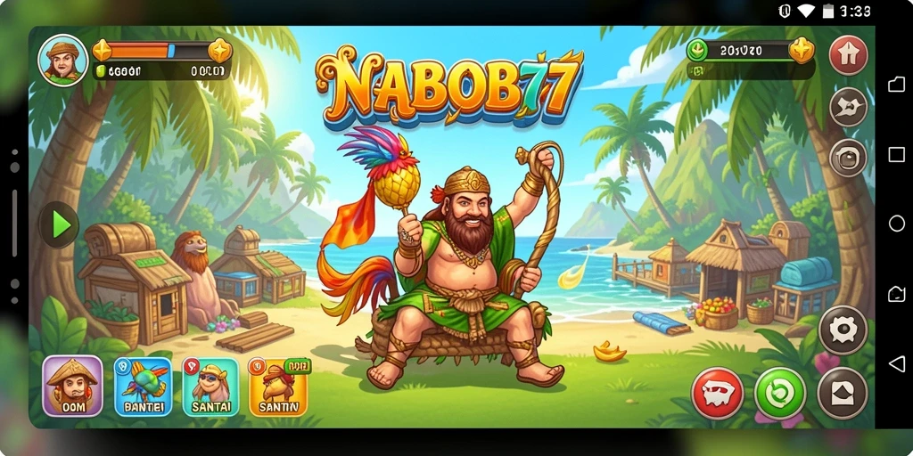Tampilan gameplay seru dan menarik dari NABOB77.