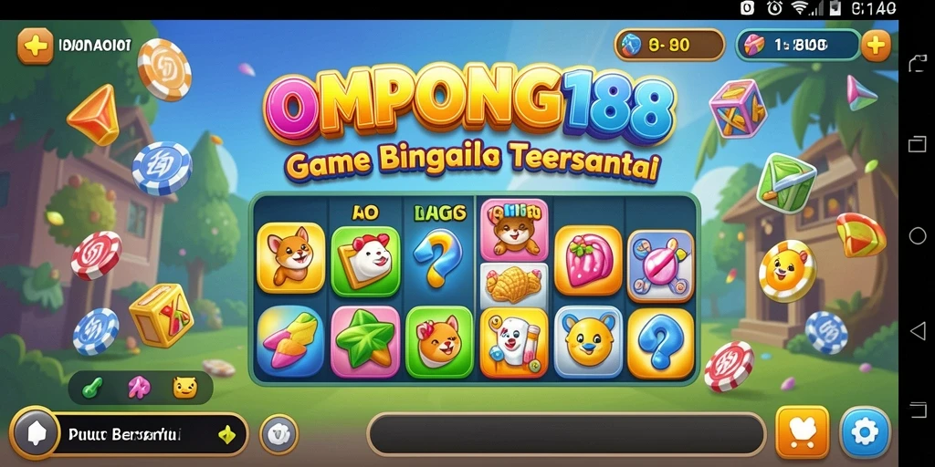 Tampilan gameplay OMPONG188 yang menarik dengan suasana Bingo.