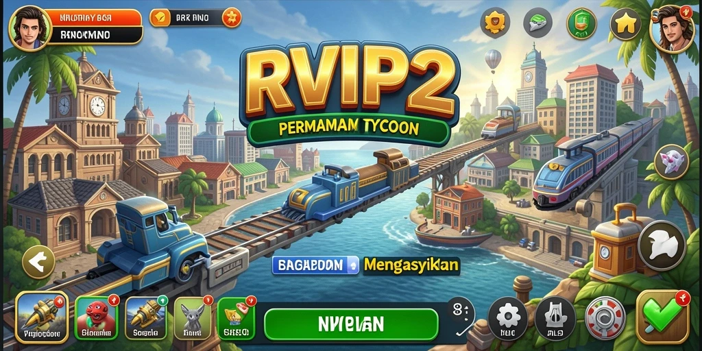 Tangkapan layar gameplay <strong>RVIP2</strong> menampilkan suasana bisnis yang dinamis dan mengasyikkan.