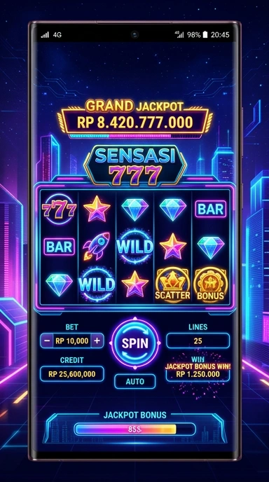Proses unduh aplikasi di sensasi777 yang cepat dan mudah.